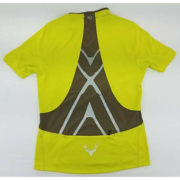 Pearl Izumi Men’s Short Sleeves 1/4 Zip Cycling Jersey Size M Neon Green B1 - Picture 10 of 12